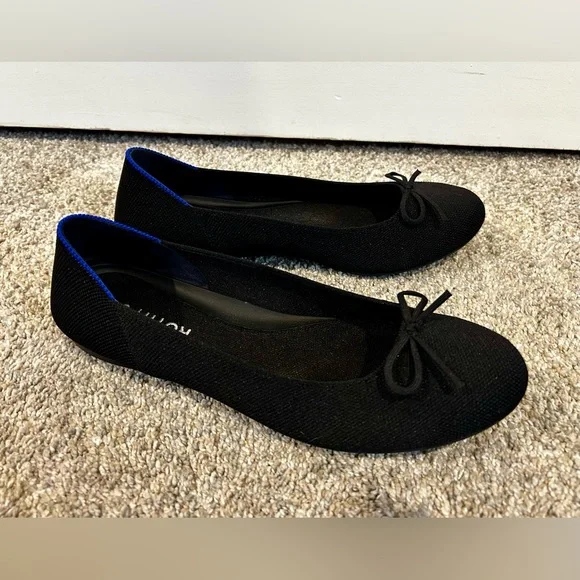 🖤EUC Rothy’s Black Women's Ballet Flats in Size 9 - Picture 7 of 11